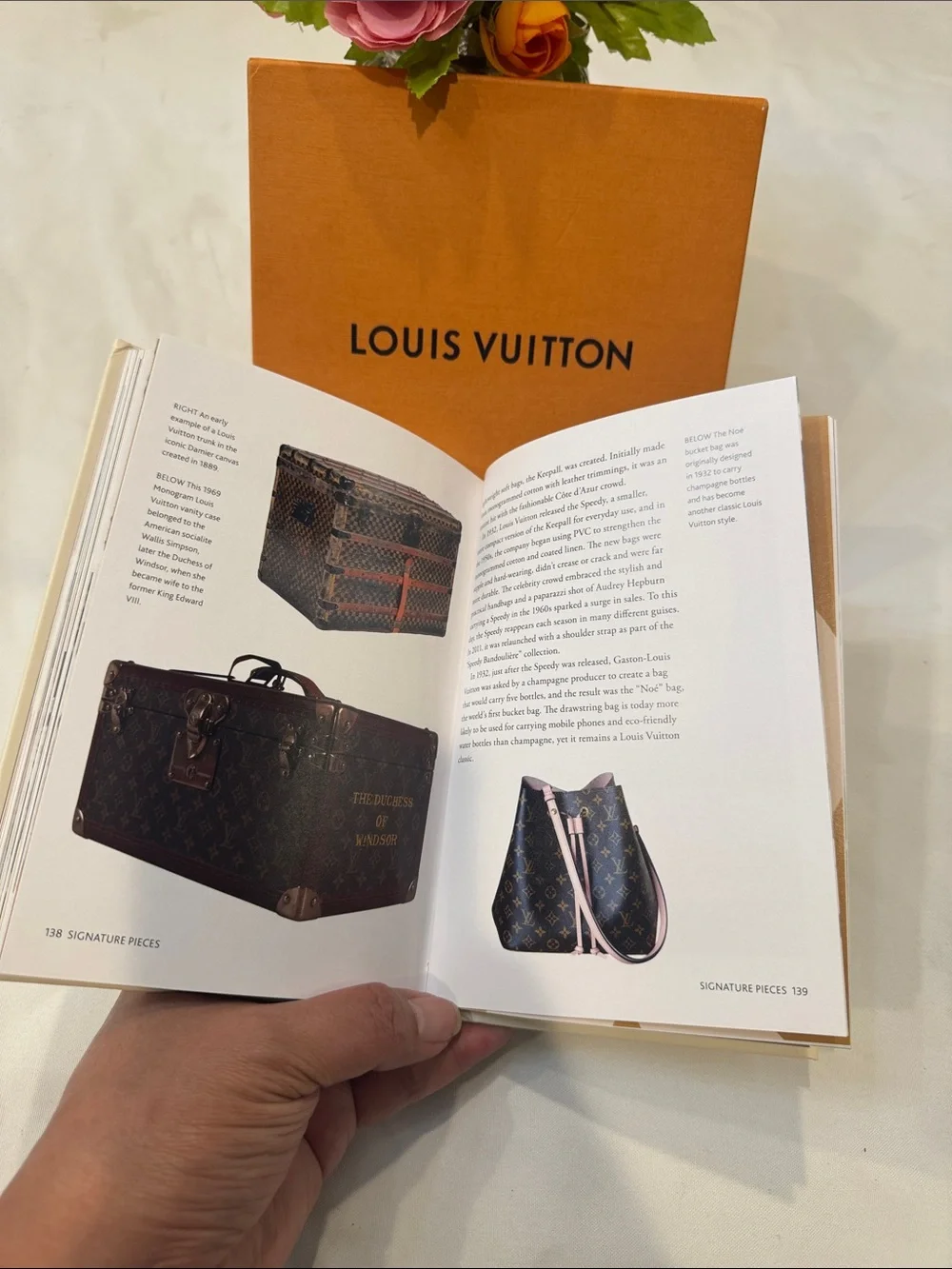 Authentic Louis Vuitton Monogram Hardcover Book